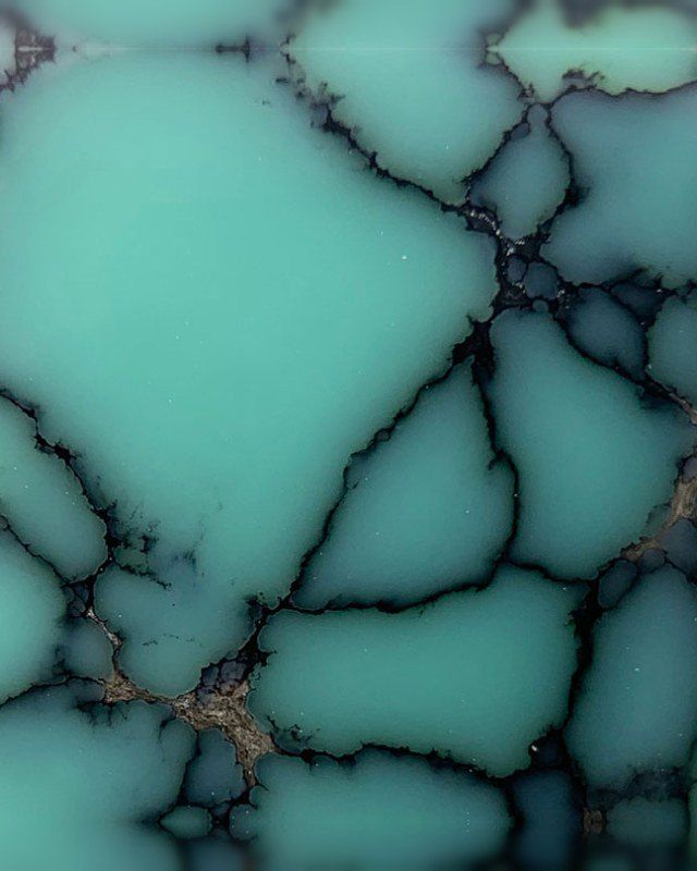 Emerald Basin blue-green spiderweb variscite, Esmeralda County, Nevada
